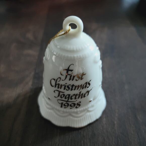 1998 American Greeting Forget me Not First Christmas Together Christmas Ornament - Picture 3 of 6